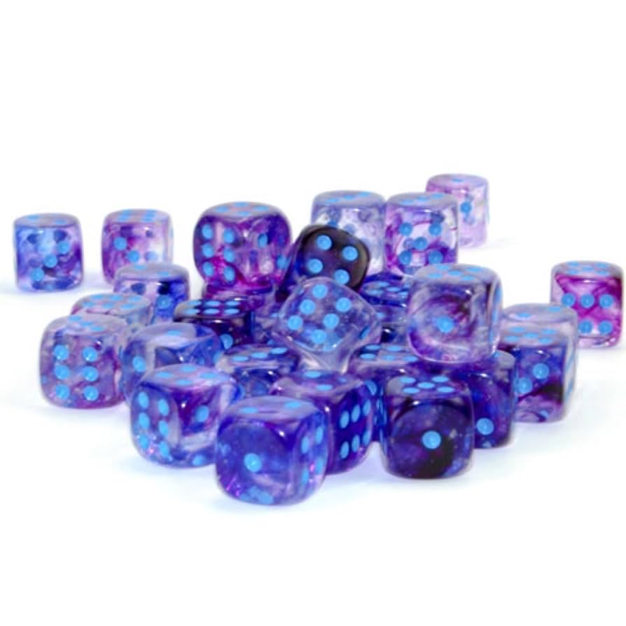 Amazon.com: Chessex Nebula 12mm d6 Nocturnal/Blue w/Luminary